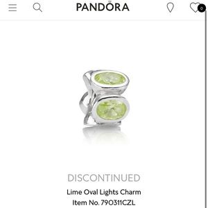 Pandora RETIRED oval lights charm!